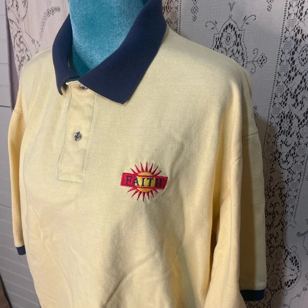 Jerzees: vintage 90s Faith polo - Picture 2 of 6